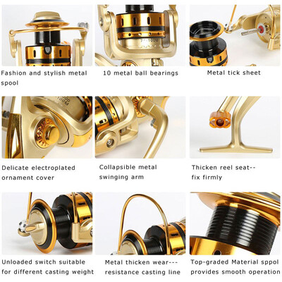 

Saidsome MR3000 10BB Ball Bearing RightLeft Handed Saltwater Freshwater Fishing Spinning fishing bait fishing lure