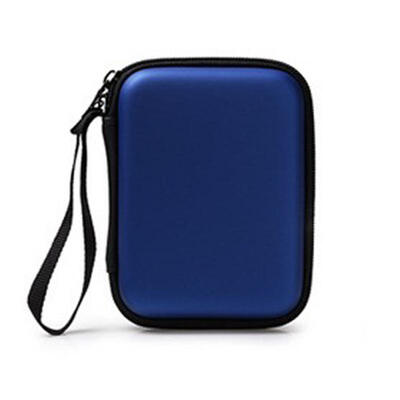 

25 Inch PU Leather Zipper Cable Organizer Bag Waterproof Earphone Accessory And Portable Power Bank Storage Bag