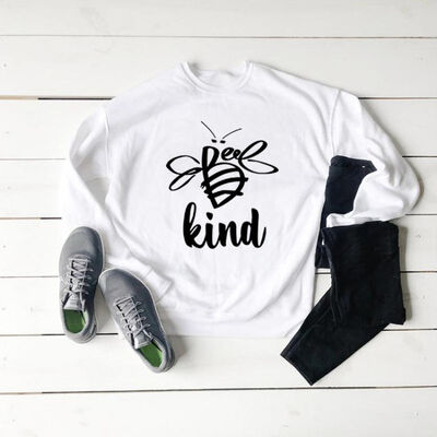 

Casual Cartoon Print Sweatshirts Pullover Women Cewneck Warm Tops Fashion Sweatshirt