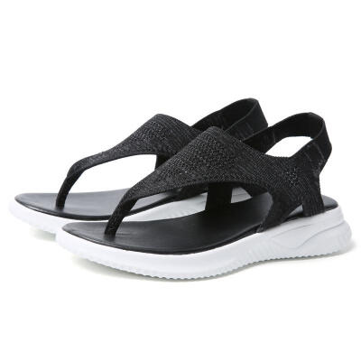 

Women Sandals 2019 New Female Shoes Woman Summer Wedge Comfortable Sandals Ladies Slip-on Flat Sandals Women Sandalias