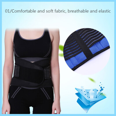 

Adjustable Neoprene Double Pull Lumbar Support Lower Back Waist Belt Brace Pain Relief Gym Fitness Brace