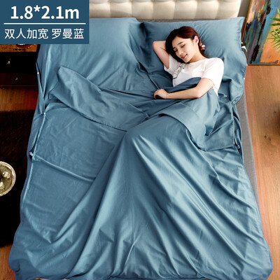

Banjeni cotton travel dirty sleeping bag sheets 60 satin hotel anti-dirty sheets sleeping bag single double widened portable travel anti-dirty sheets Lin Biao p