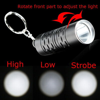 

Saidsome Hot Ultra Mini 2000LM XM- T6 LED 3-Mode Keychain Flashlight Torch flashlight lamp