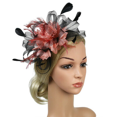 

Cocktail Party Hat Womens Sinamay Fascinator Wedding Church Kentucky Derby Dress