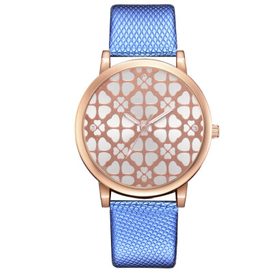 

New fashion trend crocodile pattern belt PU watch popular printing alloy watch