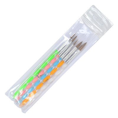 

〖Follure〗Women Gel Nail Brush Nail Tools Brush Set Flower Pen Fan Pen Dizzy Pen