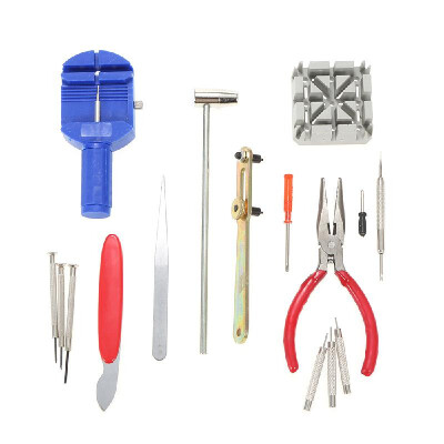 

16PCS Practical Watch Repair Tool Kit Watch Band Pin Link Spring Bar Remover Case Back Opener