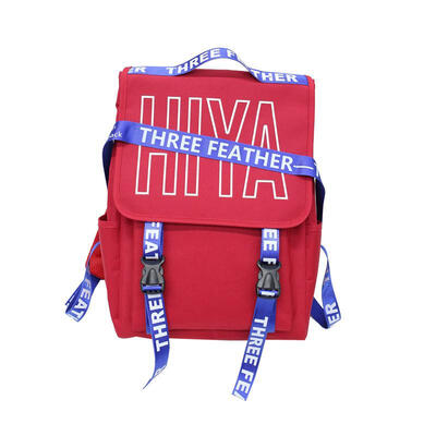 

Fashion Ulzzang Harajuku Bf Wind New Letter Ribbon Backpack Male High School Student Bag School Bags For Teenage Girls