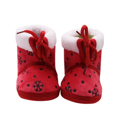 

Winter Warm Baby Girls Sweet Newborn Princess Style Soft Soled Infant Toddler Kids Footwear First Walkers Shoes