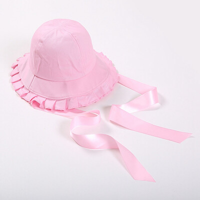 

Hat Japanese Sunshade Sun Hat Pleated Ruffled Ribbon New Bonnet Cap