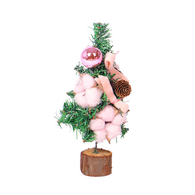 

〖Follure〗Christmas Table Decor Mini Christmas Tree White Needle Pine Cones Decor