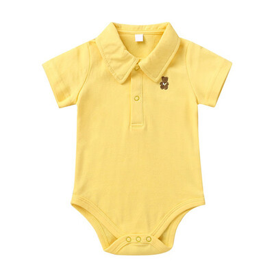

Summer Casual Fashion Jumpsuits Baby Boy Solid Color Rompers Kids Toddler Bodysuits Short Sleeve Jumpsuits