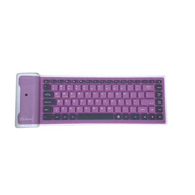 

Silicone Waterproof 85-Key Bluetooth 30 Wireless English Keyboard Keypad For Laptop Desktop Computer Tablet PC