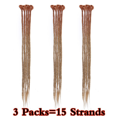 

Dreadlock Extension Ombre For Hip-Hop Synthetic Heat Resistant Crochet Braiding Hair Handmade Extension Twist Braiding For Women