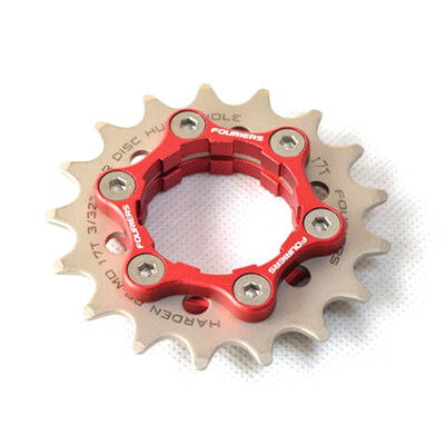 

Cr-Mo Steel Fix Gear Single Speed Cog For Bike 6 Hole Hub Disc 16T23T