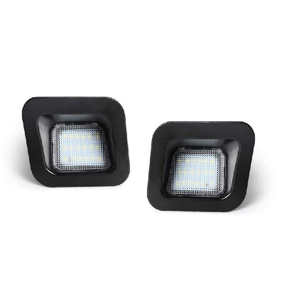 

License Plate Light Full LED Lamp Car License Number Tag Lights 6000K for Dodge RAM 1500 2003-2018 Diamond White 2-Pieces