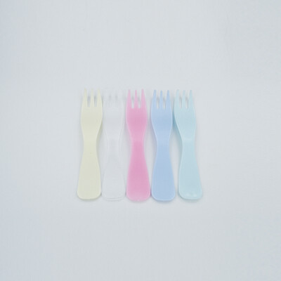 

JINLILAI Individually packaged wave fork disposable tableware Cake fork Fruit fork Birthday supplies Knife&fork 6797