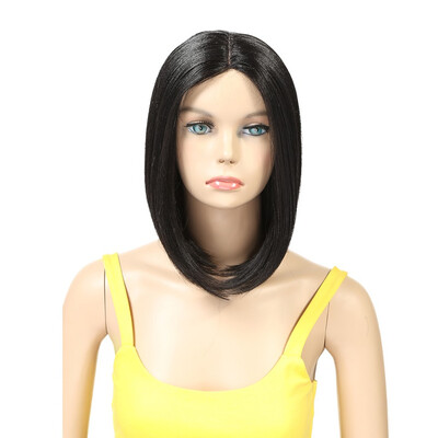 

Noble Hair Lace Wig High Temperature 12 Inch 1B Color Short Straight Wigs For Women Synthetic Wigs Free Shipping