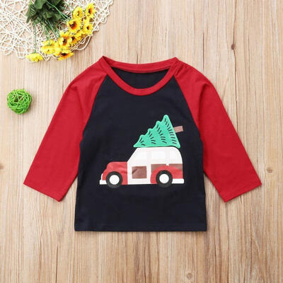 

Toddler Kids Girls Cotton T-shirt Casual O Neck Long Sleeve Tee Tops Clothes