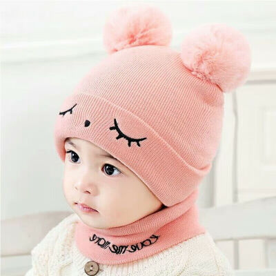 

Baby Toddler Boy Girl Winter Warm Knitted Crochet Beanie Hat Cap Scarf Sets