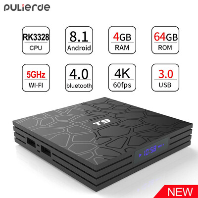 

T9 Android BOX 81 TV Box 4G64G WIFI -RockChip3328 A53 4K super device