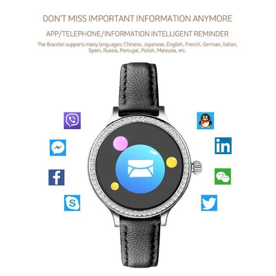 

M8 Women Smart Watch IP68 Waterproof Heart Rate Fitness Tracker Wristwatch
