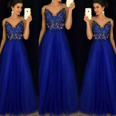 

Evening Wedding Chiffon Formal Ball Gown Long Prom Bridesmaid Party Dresses