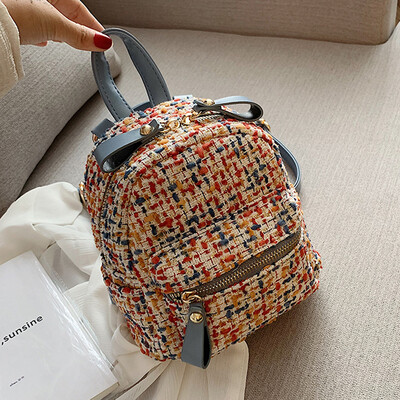 

2019 new Xia-Han version double shoulder bag leisure personality mini backpack travel