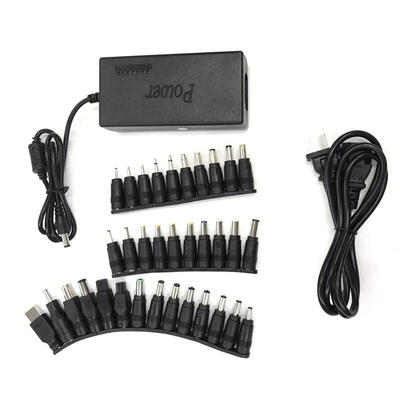 

Universal Power Adapter 96W 12V-24V Adjustable 34 Plugs Charger for Laptop
