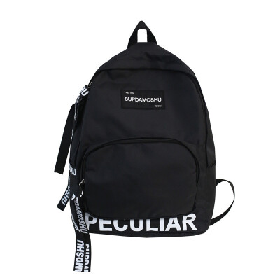 

Schoolbag mens fashion Korean style high school students travel ins backpack womens cloth double shoulder bag