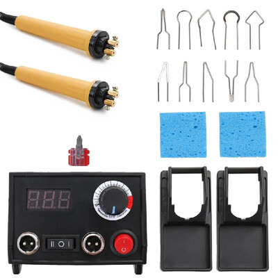 

Wood Burner Pyrography Pen Burning Machine Gourd Crafts Tool Set With Welding Wire Top Adjustable Temperature