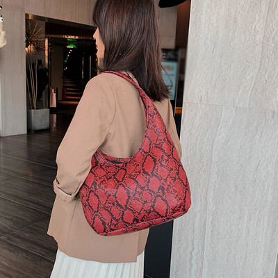 

Tailored Fashion Women Serpentine Printing HnadBag Phone Bag shoulder Bag Shopping Bag