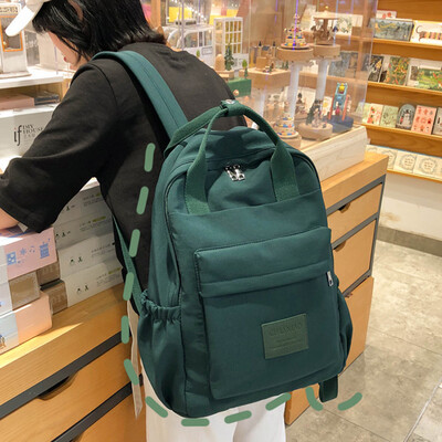 

Ancient sense of girl schoolbag female campus college students backpack high&middle school Korean version of the color ins sho