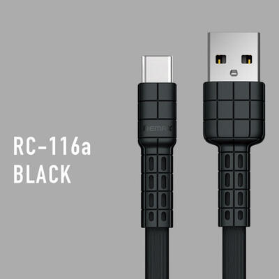 

REMAX RC-116 USB Type-C Armor Data Cable Fast Charging USB C Cable Type-c Charger Tranfer Cable For Cell Phones