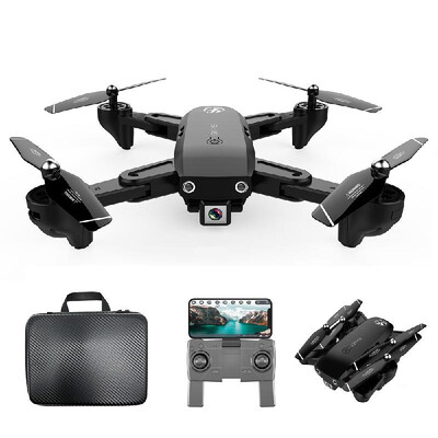 

CSJ S166GPS Drone with Camera 720P Follow me Auto Return Home WIFI FPV Live Video Gesture Photos RC Quadcopter for Adults w 3 Bat