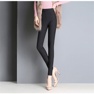 

The new autumnwinter 2018 pinstripes are thickened with stretch small feet&plush warm slacks