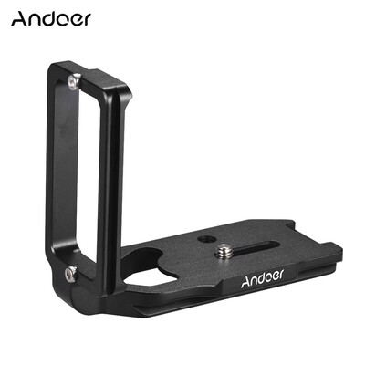 

Andoer  Shape QR Quick Release Plate Camera Bracket Aluminum Alloy for Nikon D850