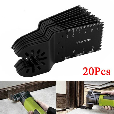 

1020Pcs 34mm Carbon Steel Coarse Cutter Saw Blades Bi-metal Straight Wood Mix Oscillating Multitool Power Tools Kit