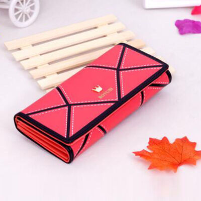 

2019 New Style Fashion Hot Women Lady Clutch Leather Wallet Long Plaid Case Purse Money Holder Phone
