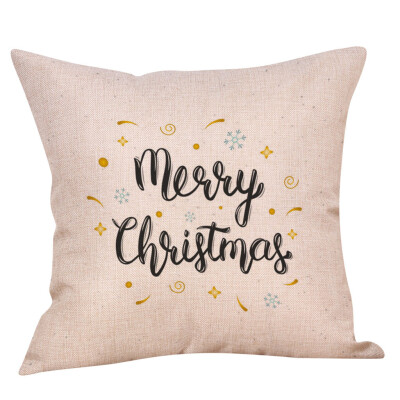 

Siaonvr Christmas Throw Pillow Cover Pillowcases Decorative Sofa Cushion Cover