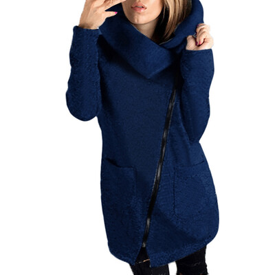

Toponeto Women Winter Zipper Blouse Hoodie Hooded Sweatshirt Coat Jacket