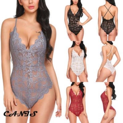 

Fashion Women Lace Lingerie Underwear Babydoll Sleepwear Bra Dress G-string Set