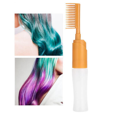 

Greensen 80ml Hair Dye Bottle with Graduated Scale Comb Head Hairdressing Coloring Dye Essential