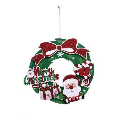 

〖Follure〗40 cm Christmas Holiday Paper Wreath Door Ornament Garland Decoration
