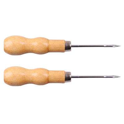 

Wooden Handle Sewing Awl Hand Stitcher Leather Canvas Shoe Repair Tools