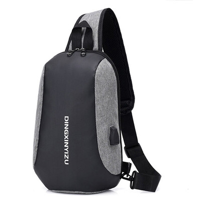 

Tailored 2019 New Mens USB Charging Shoulder Bag Waterproof Sports Bag