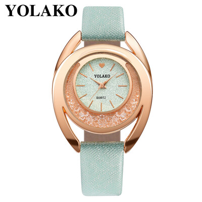 

YOLAKO Watch Women Bracelet Ladies Watch With Rhinestone Clock Womens Vintage Fashion Dress Wristwatch Relogio Feminino Gift 533