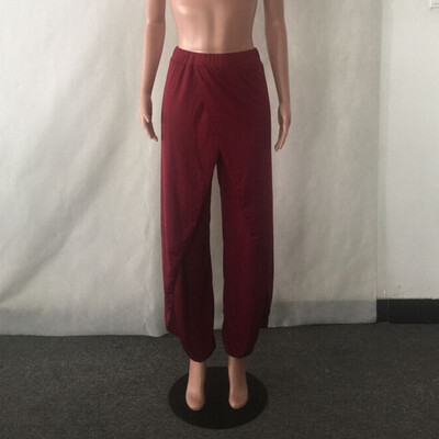 

Tailored Sexy Waist Wide Leg Flowy Pants Women Casual Summer Long Loose Yoga Pants BKL