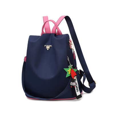 

Oxford cloth shoulder bag female fashion tide big canvas ladies travel bag girl small backpack