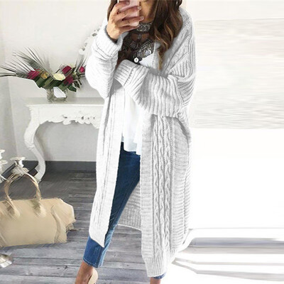 

2019 Womens Casual Knit Long Open Front Lightweight Pocket Cardigan Sweaters
